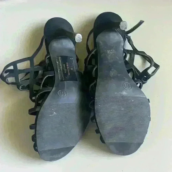 Mossimo Strappy Heels Sz 10 color black - Picture 4 of 6